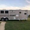 2012 3 Horse Slant Load with CHARGER 9' Living Quarters