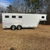 ❄ EXISS ALL ALUMINUM 3 HORSE SLANT GOOSENECK TRAILER WITH DRESSING ROOM AND REAR TACK