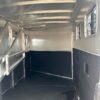 ❄ EXISS ALL ALUMINUM 3 HORSE SLANT GOOSENECK TRAILER WITH DRESSING ROOM AND REAR TACK