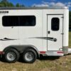 Get on the road in this lightweight yet rugged 2 Horse Straight Load...SUV friendly, this aluminum beauty has the features you'll love without breaking the bank! Only